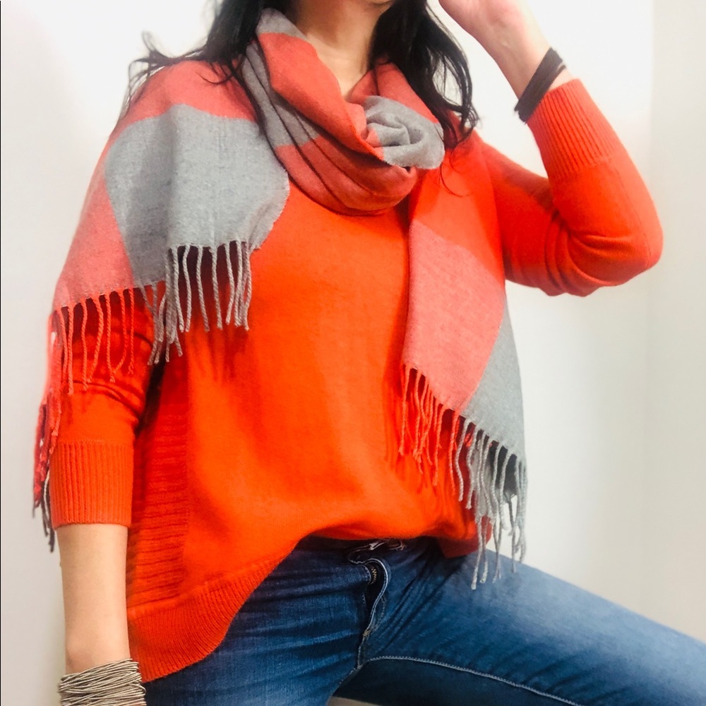 DVF Orange cashmere Sweater - Picture 5 of 8